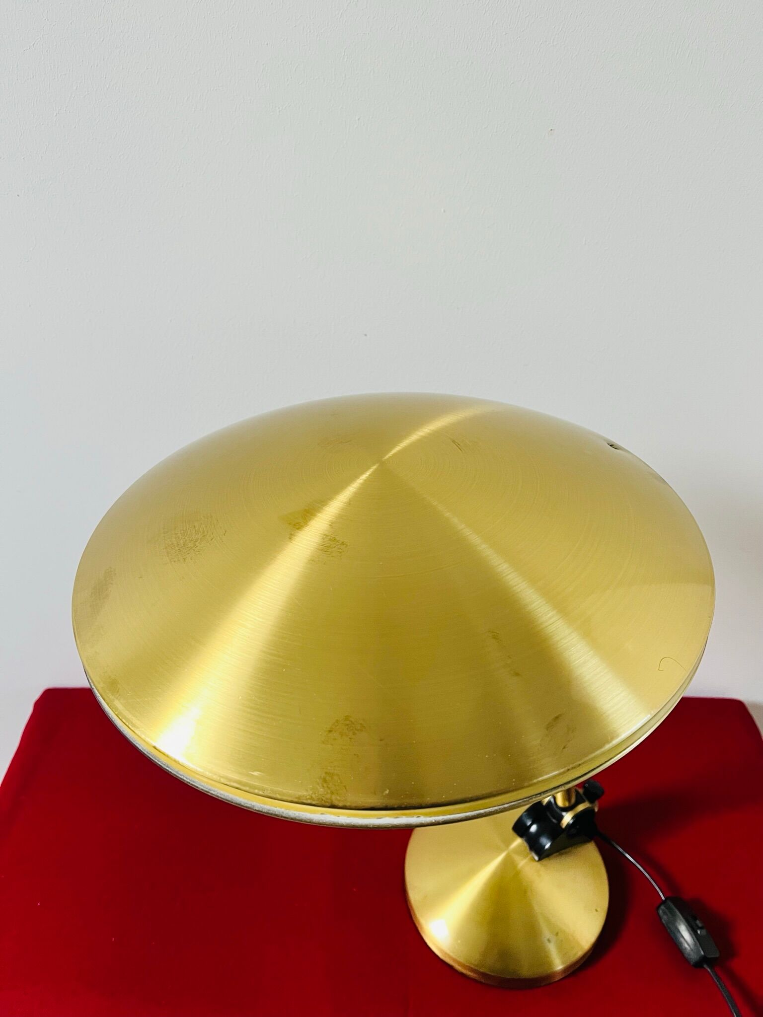 Aluminor brass ufo table / desk lamp 1950