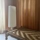 Lampe de sol en métal brossé Philippe Barbier, design 1970