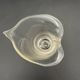 Vintage glass photophore in the shape of a calla lily – a