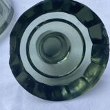 Carafe art deco blue green 1930