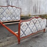 Louis XV style upholstered bed