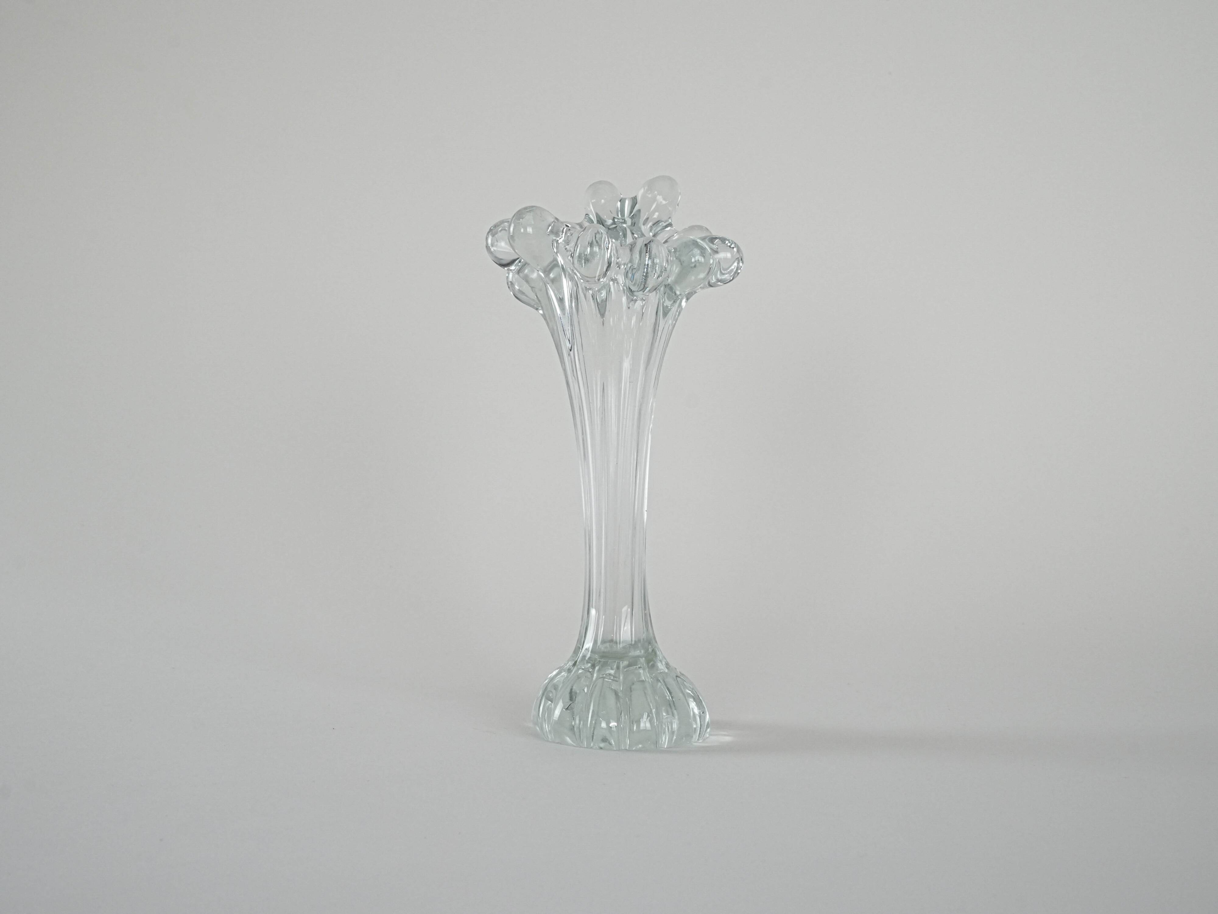 Glass vase, Danish design, 1970s, production: Denmark