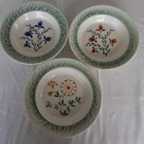 Lot de 3 plats anciens faïencerie GIVORS