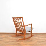 Fauteuil à bascule en chêne ML33 de Hans J. Wegner pour A/S Mikael Laursen, années 1950