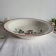 Large round, shallow earthenware dish, sarreguemines, epernay pattern
