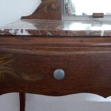 Art Deco dressing table marble top 2 drawers