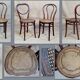 Paire de chaises Thonet "coeur" et Kohn n°18