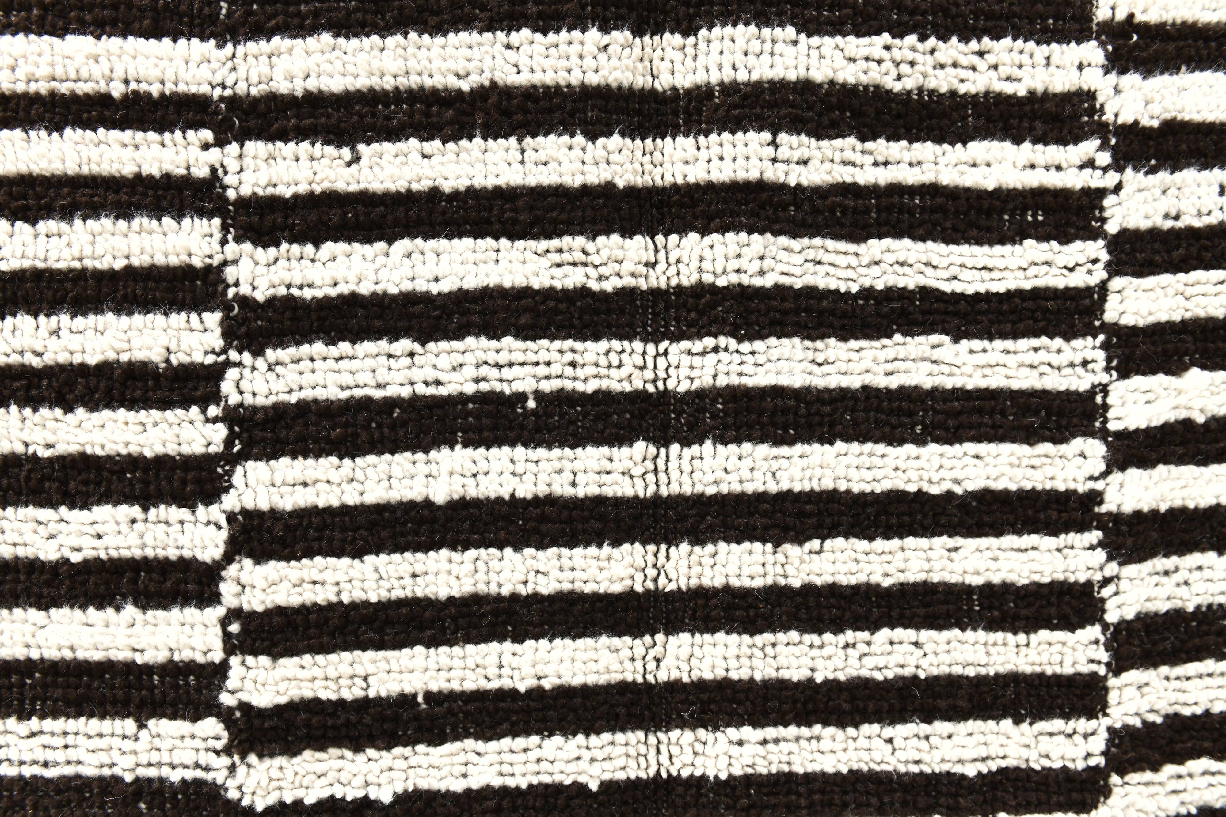 brown and white wool berber rugs ,  195x305cm shaggy natural organic rug