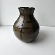 Artisanal vase in glazed stoneware signed Javotte