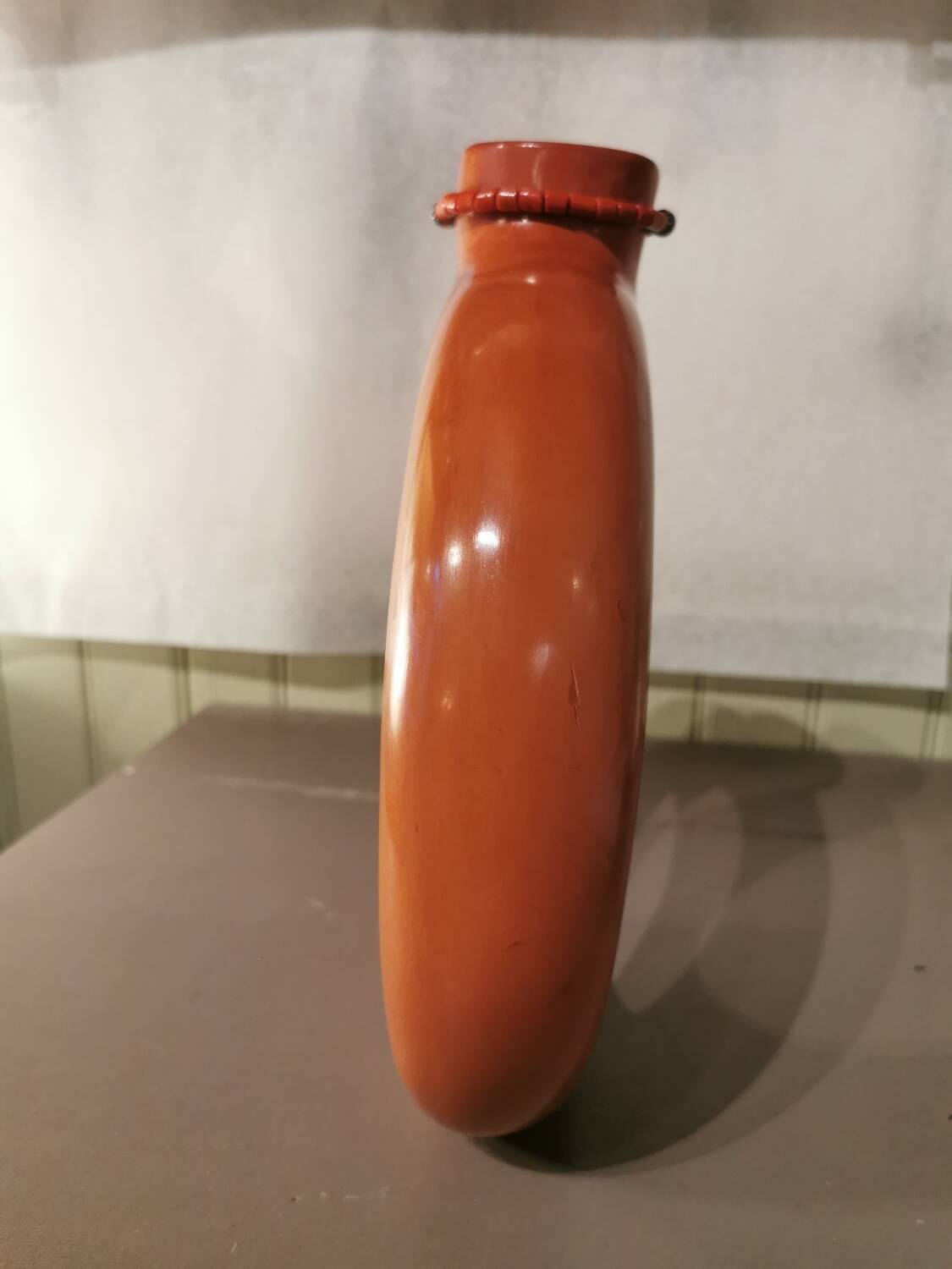 Ring-shaped vase Tadelakt Morocco