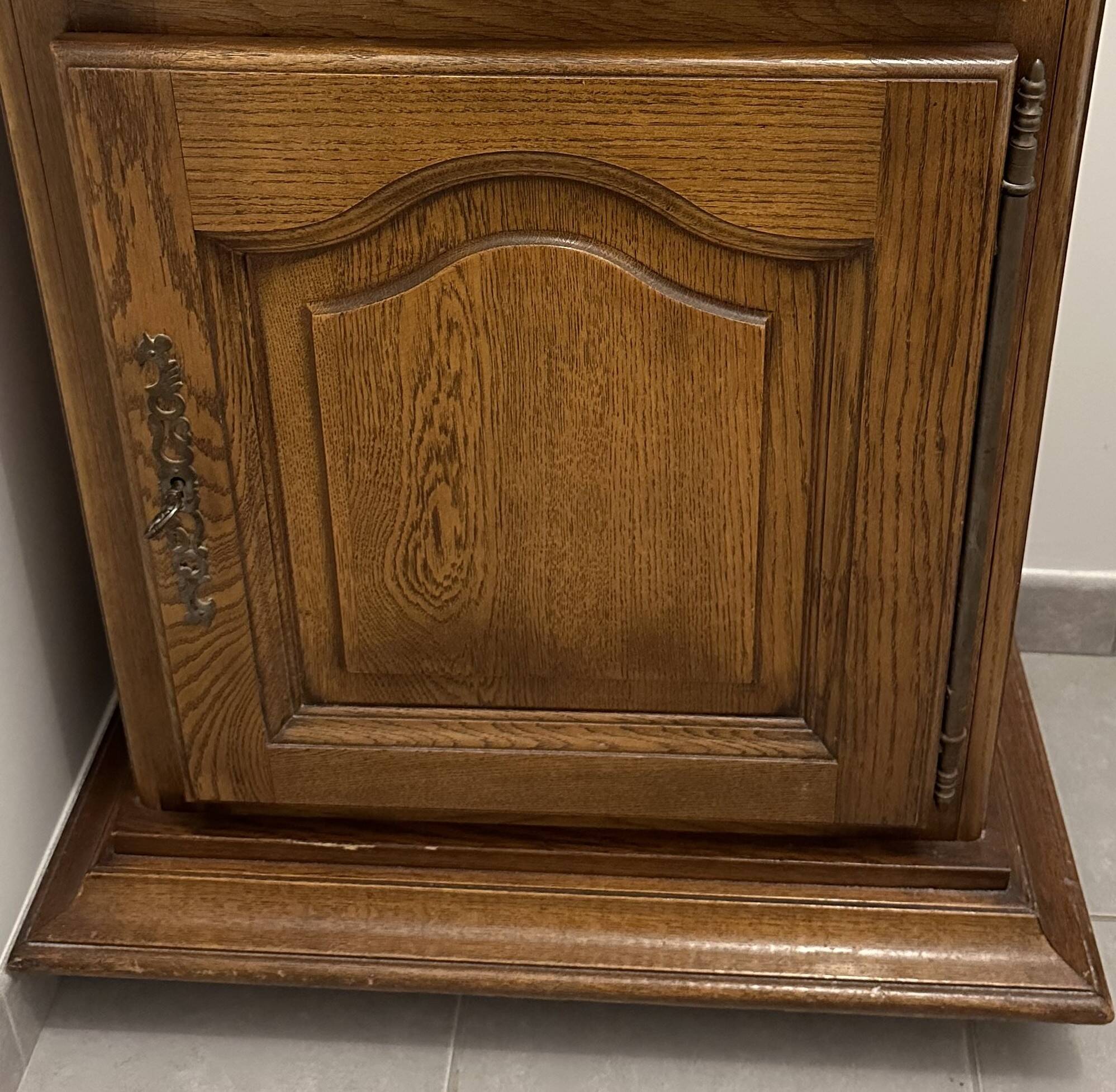 Buffet with 1 door, 1 drawer in solid oak