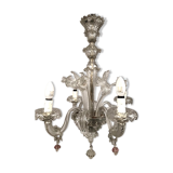 Murano glass chandelier with four arms of light, late nineteenth century