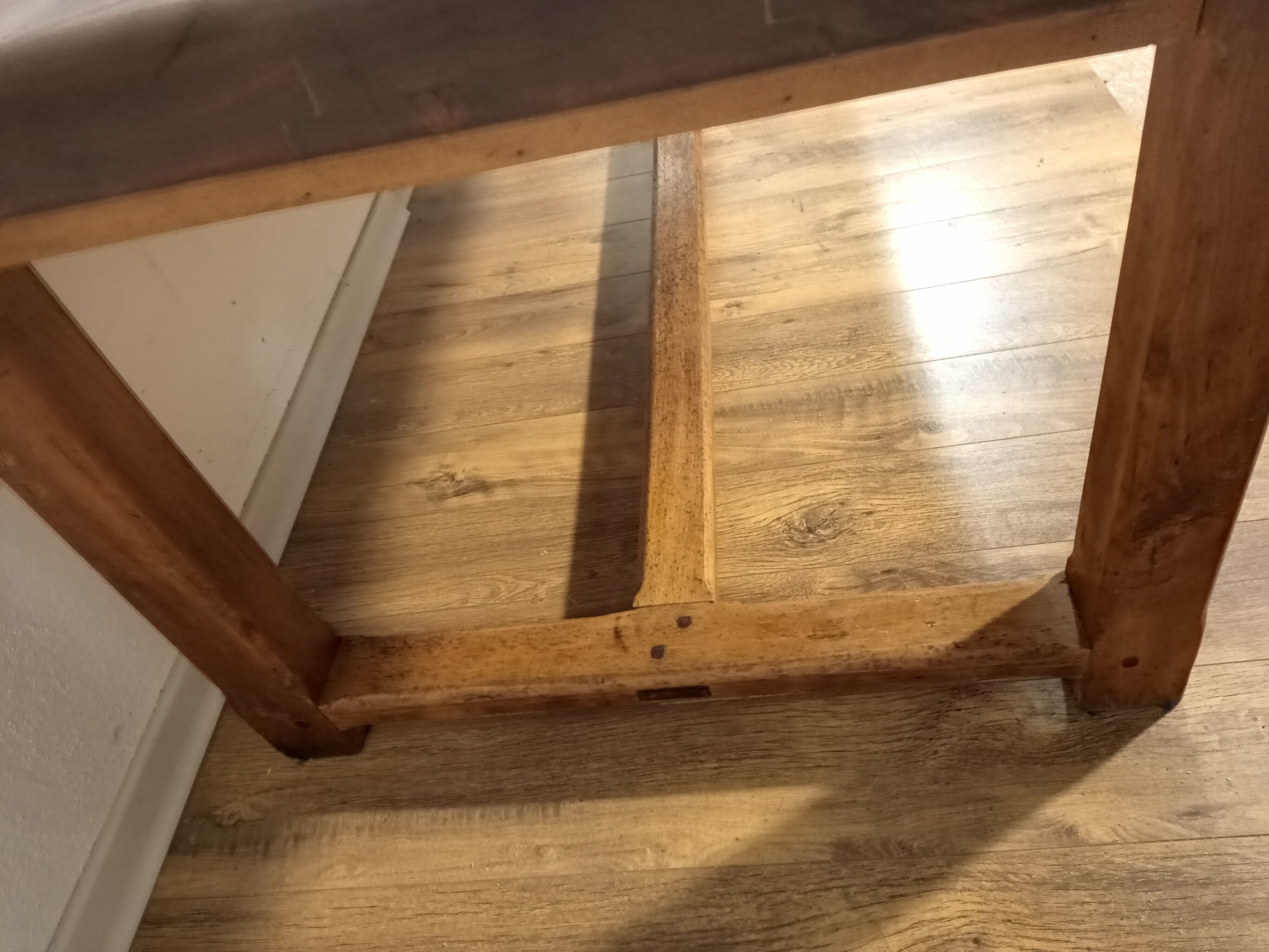 Vintage solid oak farmhouse table