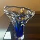 Two-tone glass paste vase from the 70s