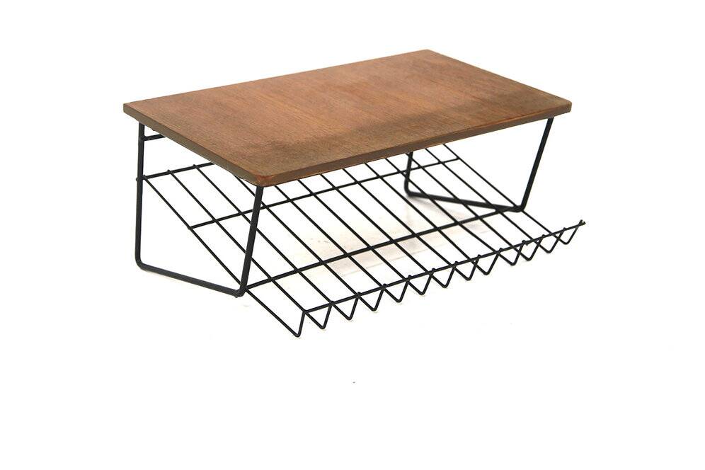 Étagère murale scandinave en teck, Suède 1960