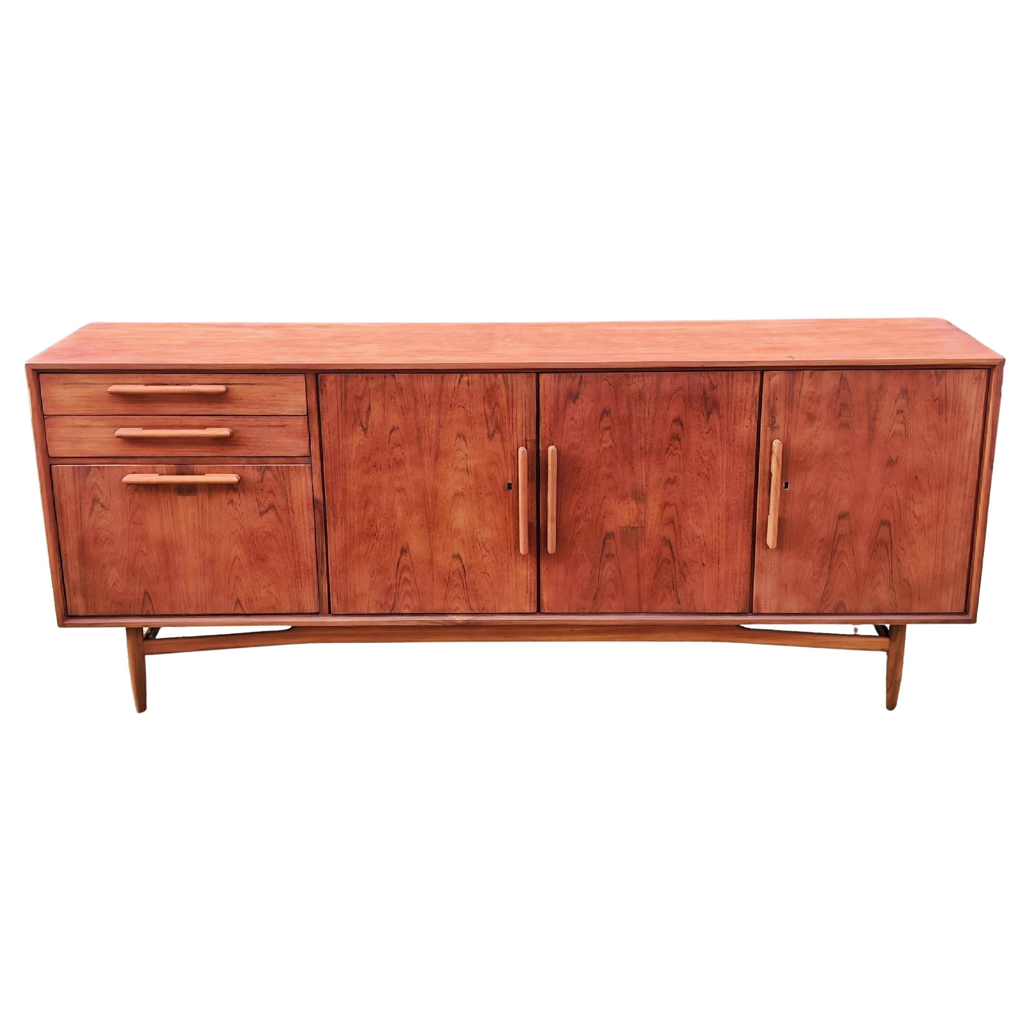 Mid Century Modern Teak Commode by Swiss Teak 1963