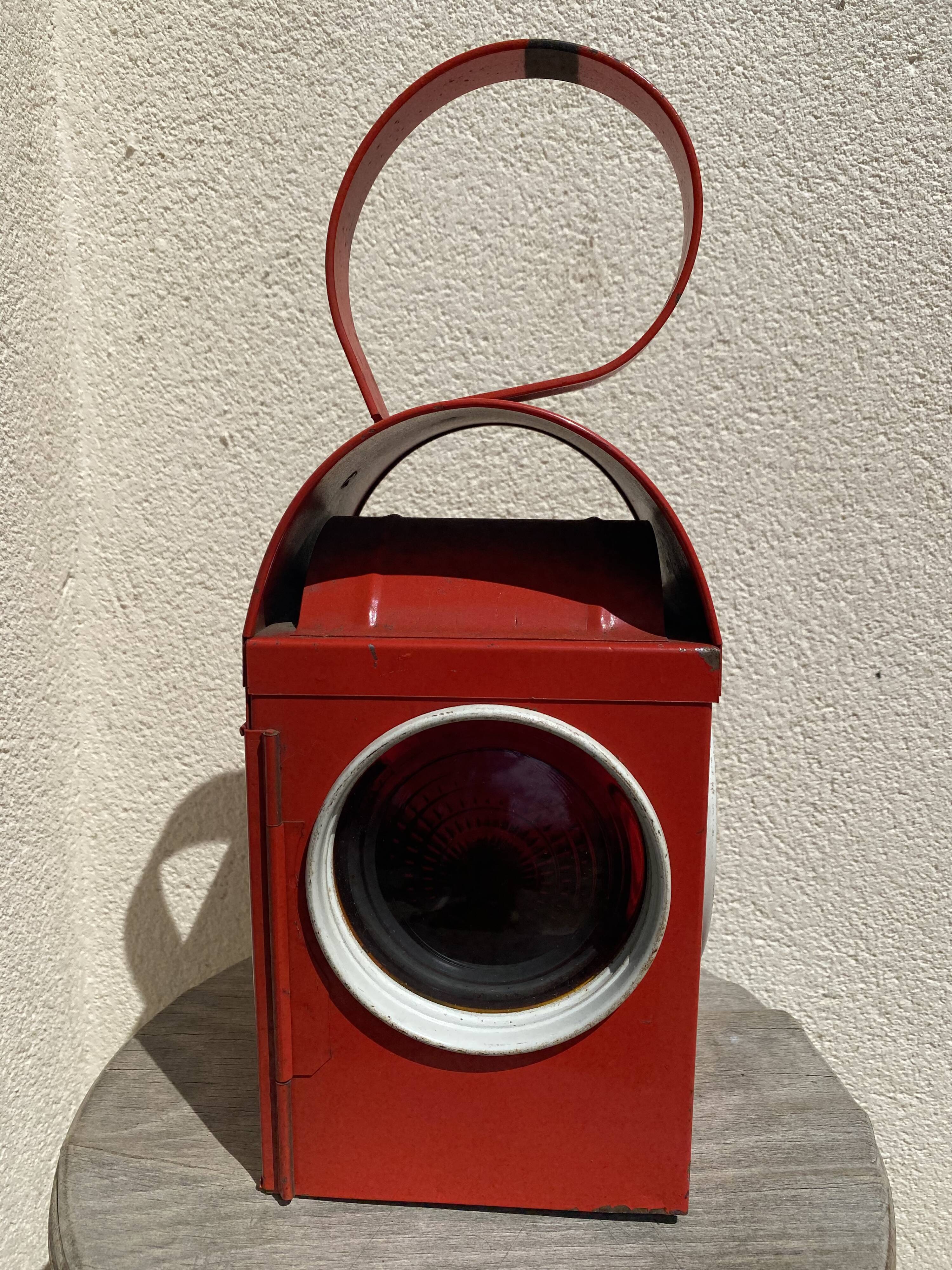 Ancient Railway Lantern Chalwyn 38cm 60's