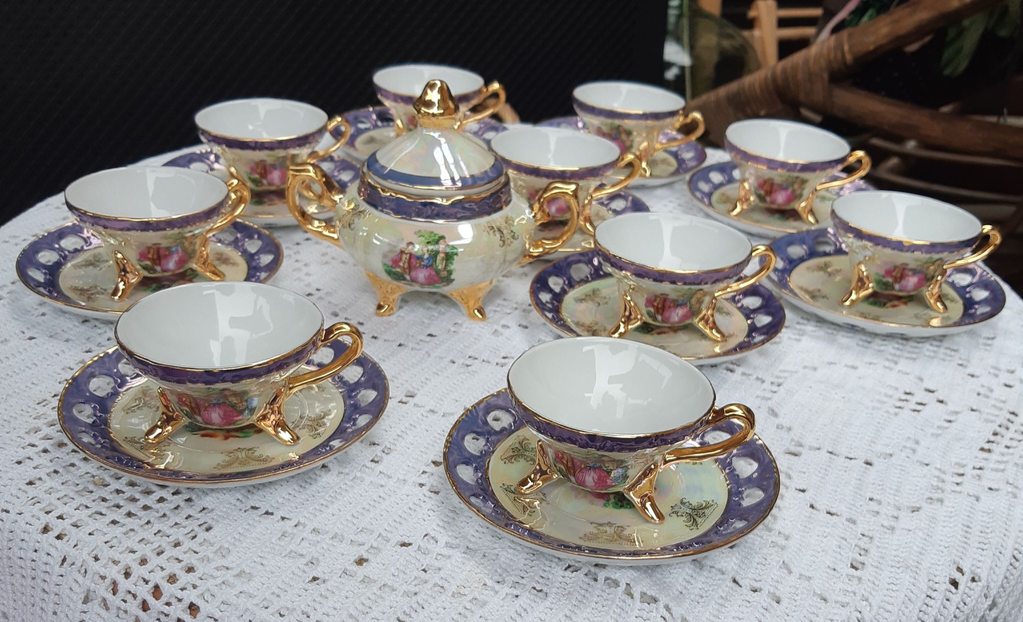 Vintage porcelain café service