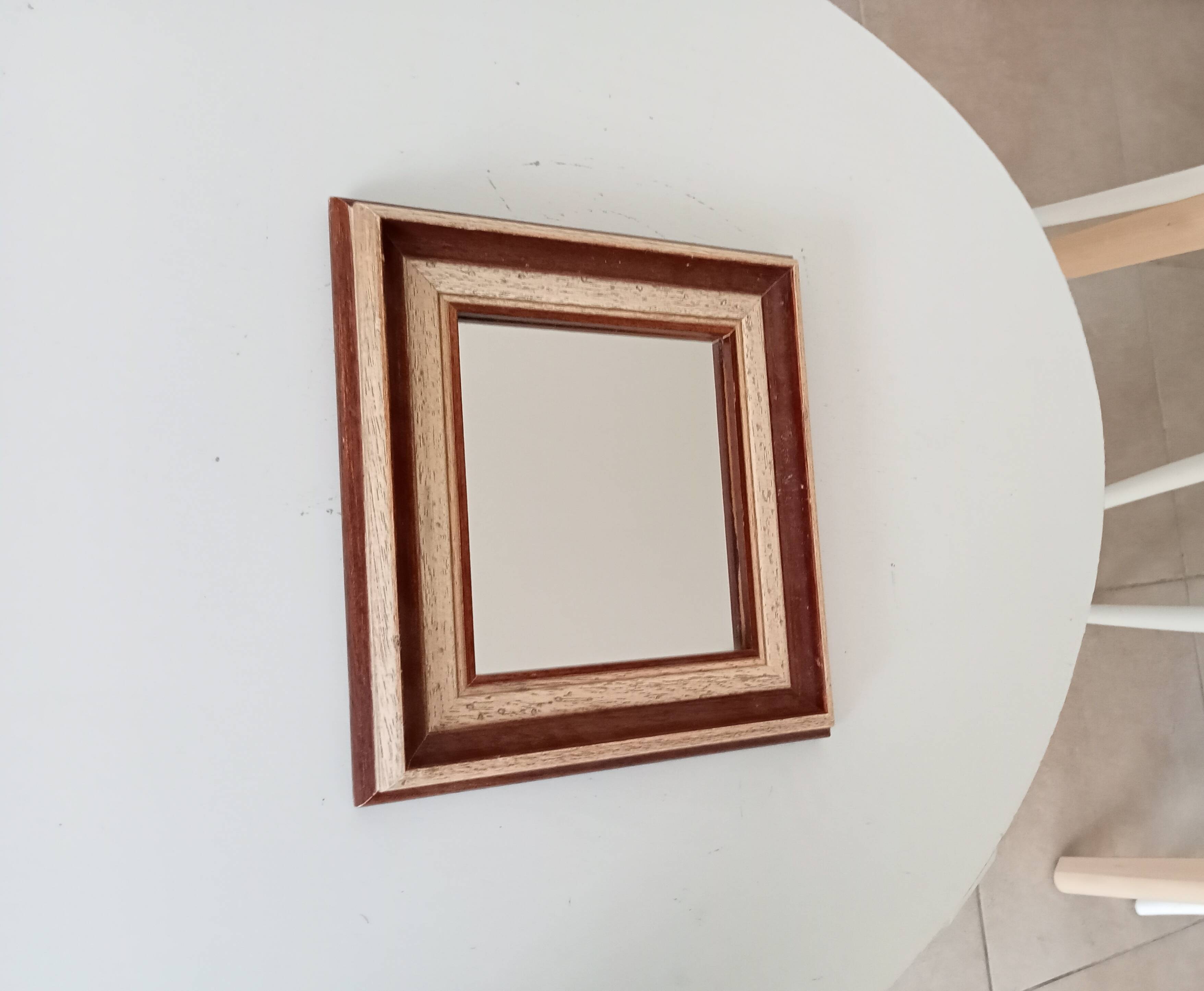 Vintage wooden mirror