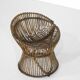 Rattan stool, Italy, 1960s.