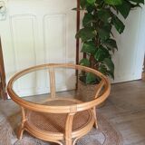 Glass and canning coffee table