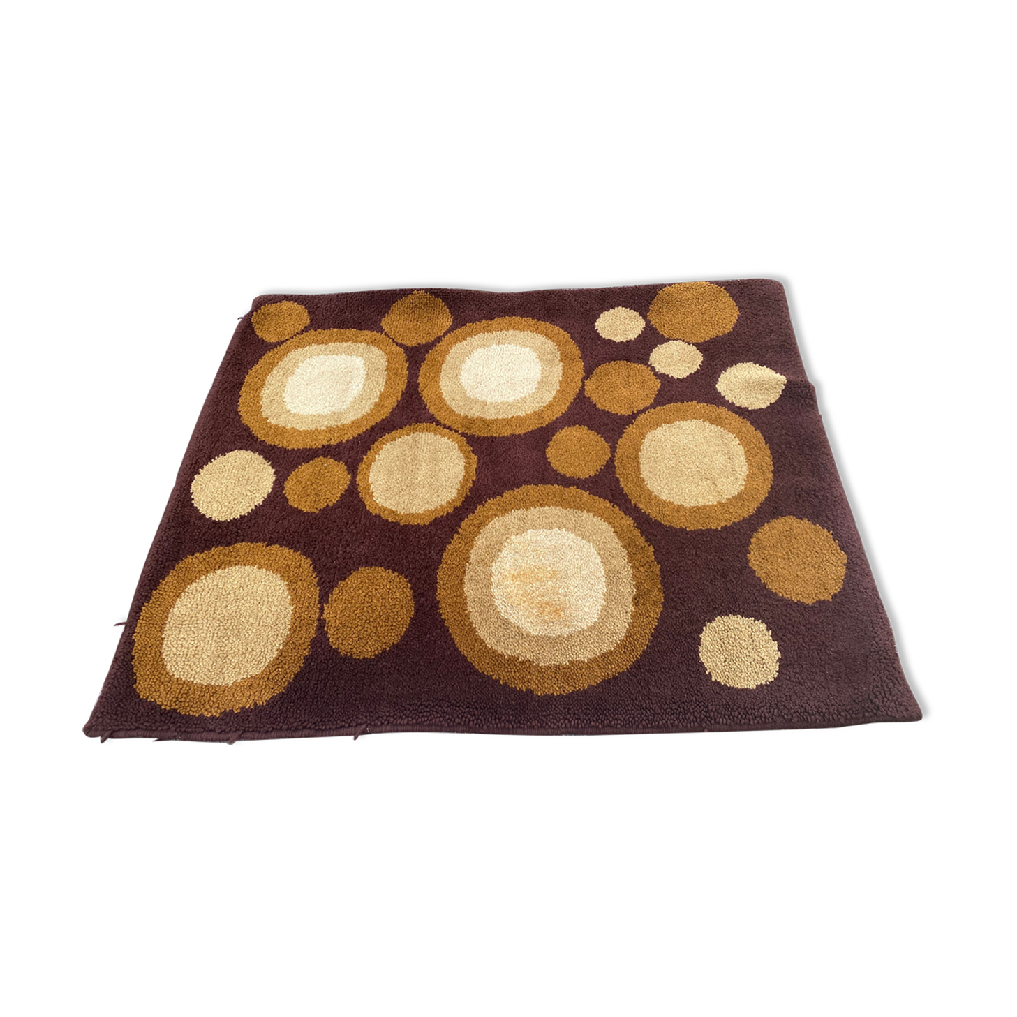 Vintage burgos dutch wool rug
