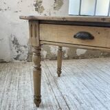 2m walnut drapery farmhouse table