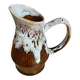 Vintage revol flamed ceramic barrel-shaped pitcher 1 litre