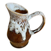 Pichet ancien style revol forme tonneau céramique flammée 1 litre vint