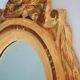 Antique Gilded Wood Mirror a Fronton Louis XVI Style