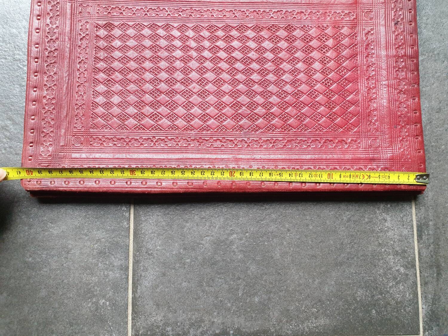 Sous-main cuir martelé