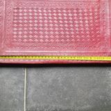 Hammered leather desk pad