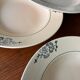 Set of 6 vintage green flowered deep plates from Saint Amand – Tableware
