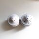 Vintage porcelain salt and pepper shaker duo