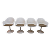 Ensemble de 4 chaises pivotantes par OWI, années 1970
