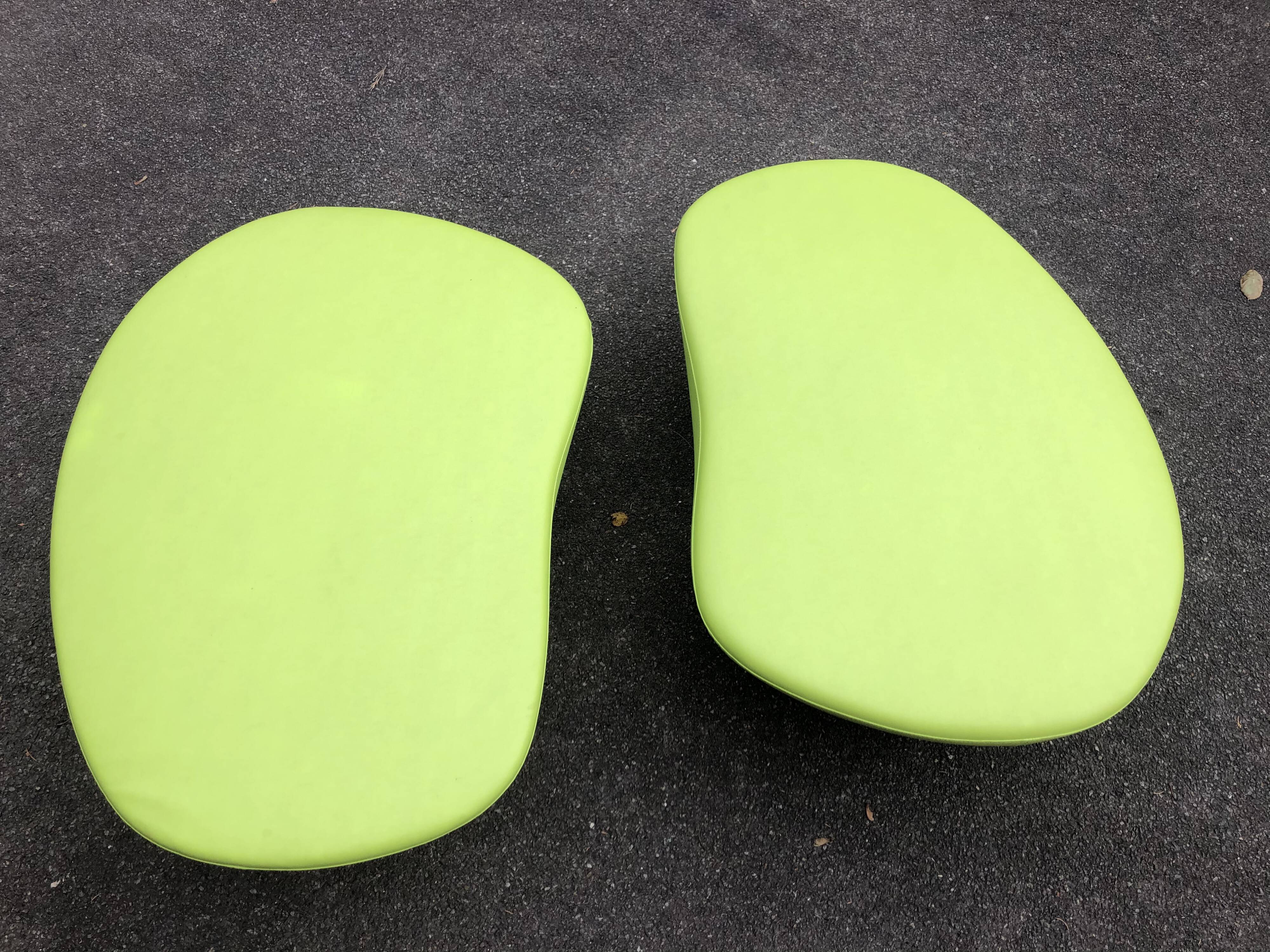 2 Tacchini Green Polar Beanbags