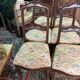 série de 6 chaises en Noyer fin XIXème