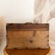 Antique solid pine chest - 41 x 25 x 20
