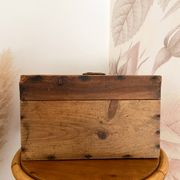 Antique solid pine chest - 41 x 25 x 20