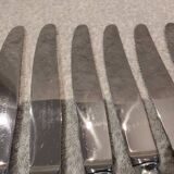 12 silver-plated dessert knives by silversmith Florian Frionnet, 21.2cm