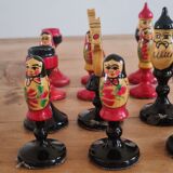 Jeu d'échec russe matryoshka