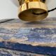 White opaline table lamp electrified to nine