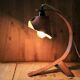 "Organic" Desk Lamp Cognac Italian Vegetable Leather & Aluminium