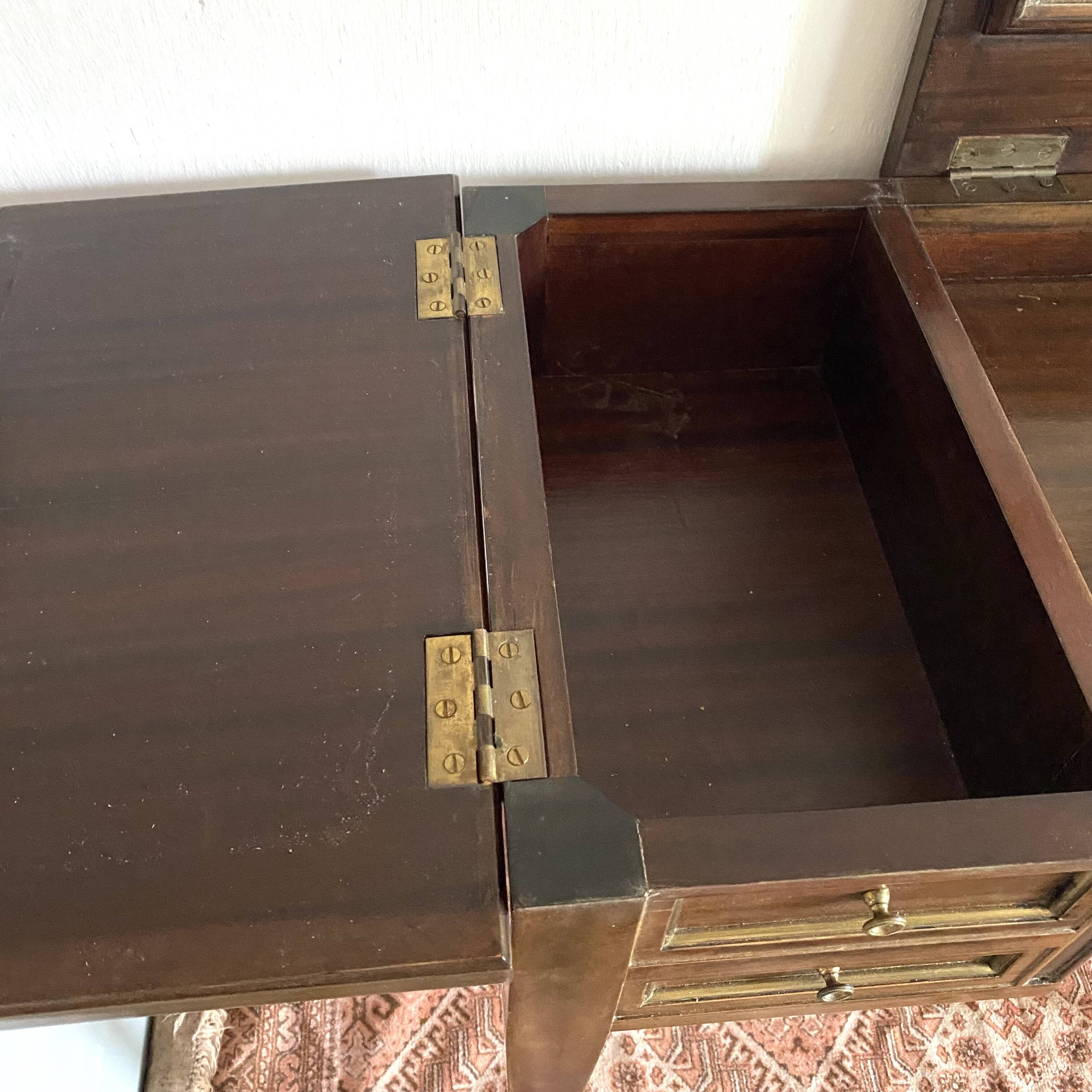 Dressing table, Louis XVI style mahogany side desk