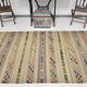 4x8 Soft Pastel Green Vintage Kilim Rug, 139x241Cm SK 33042
