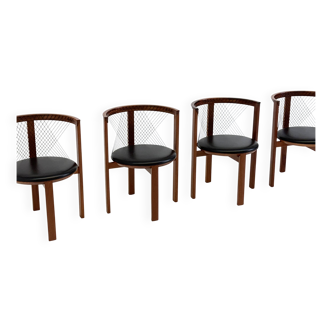 Set of Tranekær String chairs by Niels Jørgen Haugesen