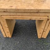 Set of 3 Rare Art Deco Burl Nesting Tables