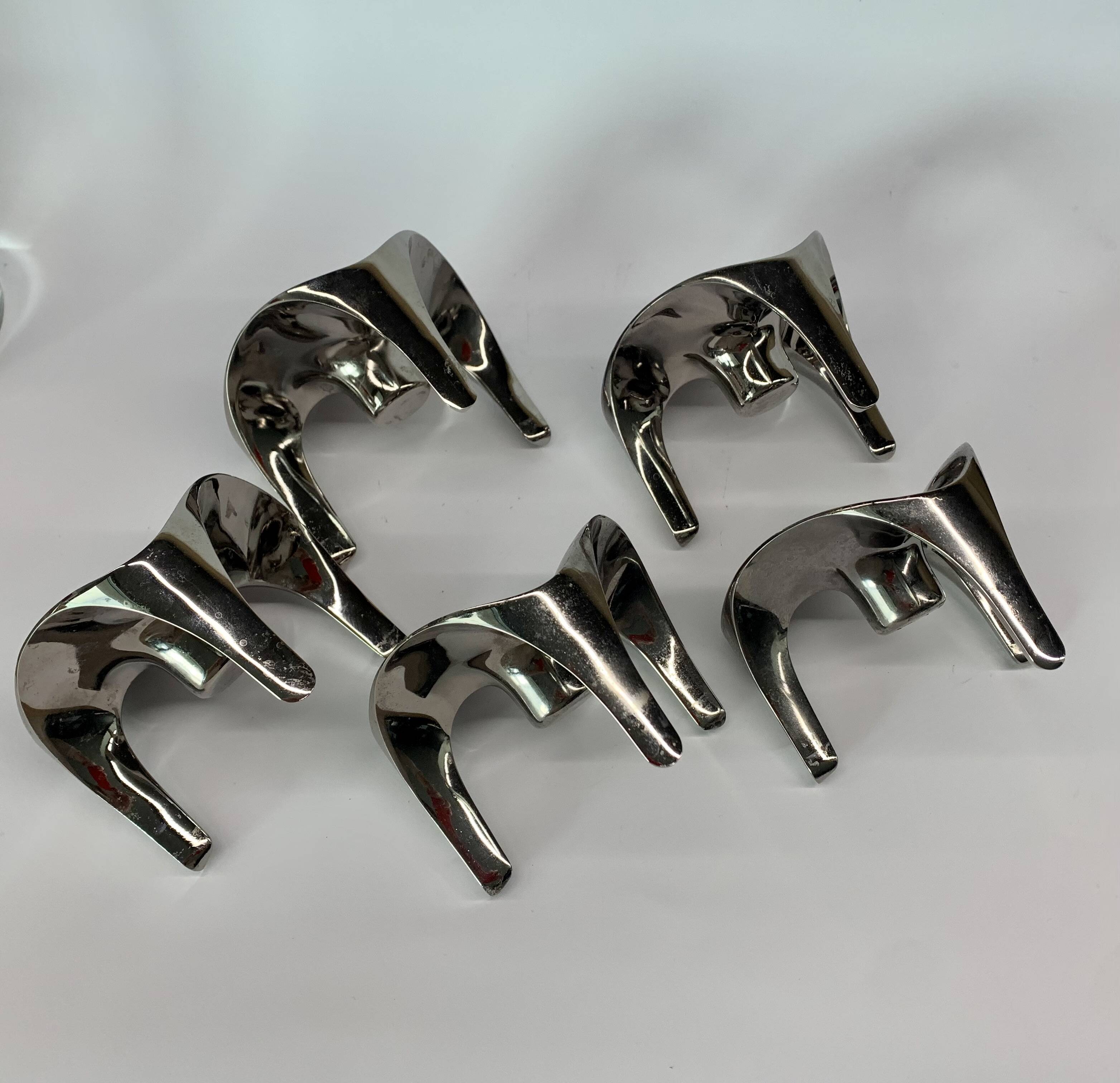 Stackable Candleholder set of 5, Germany 1970s