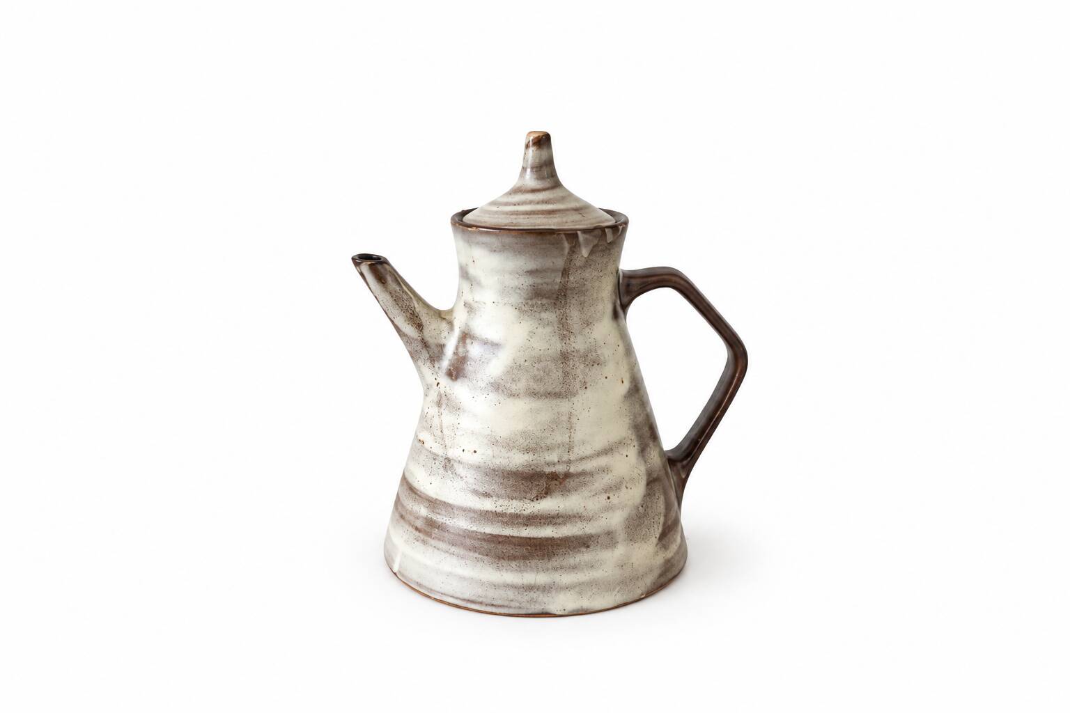 Coffee pot and cream jug in stoneware – Chantal & Thierry Robert – Les Grès du Loir