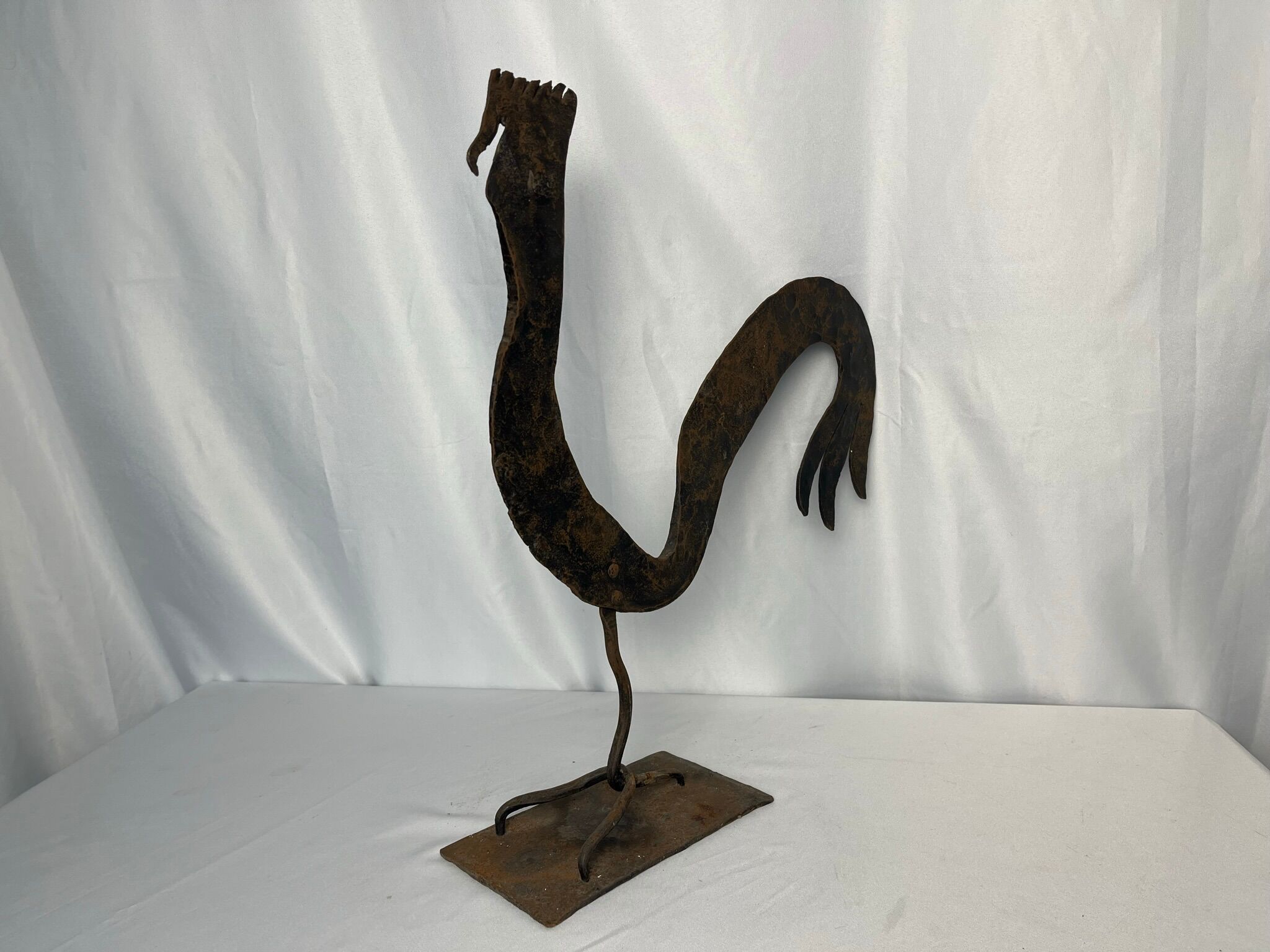 Vintage sculpture metal G. Raveneau circa 1970
